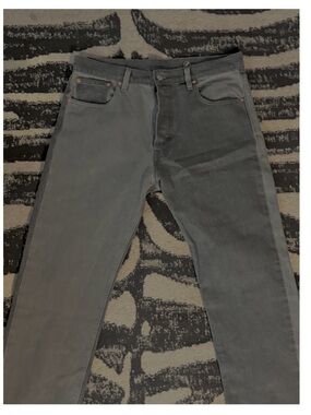 Men’s 501 Levi’s 34x32 Paneled Dark Charcoal Grey & Lighter Grey Brand New